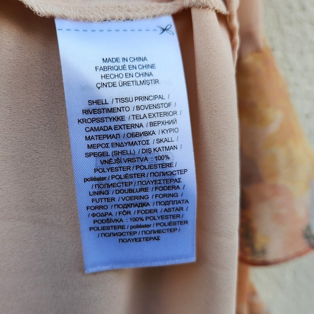 Lauren Ralph Lauren Floral Crinkled Georgette Gown in Blush Multi - Picture 6 of 8